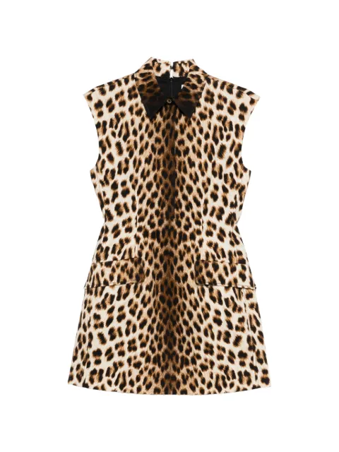 Sportmax Lonza animal-print mini dress Neutrals 2612221182600