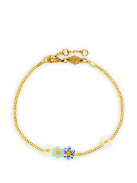 Anni Lu soft blue flower bracelet Gold ANNILU
