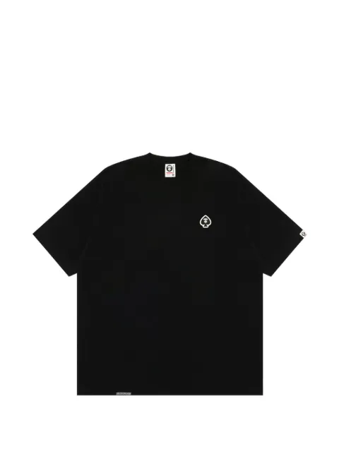 AAPE BY *A BATHING APE® AAPENOW spades logo T-shirt Black AAPTEM1599XXO