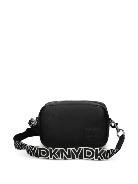 DKNY logo-strap satchel Black R51EZC33
