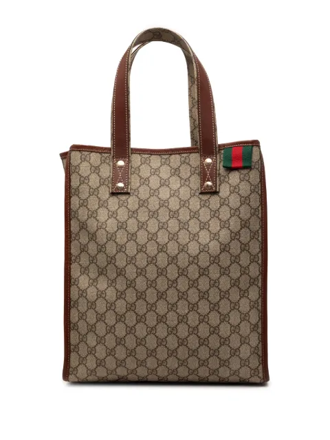 Gucci Pre-Owned 2000-2015 GG Supreme Web tote bag Brown UGTUSYOO743FP1GJ