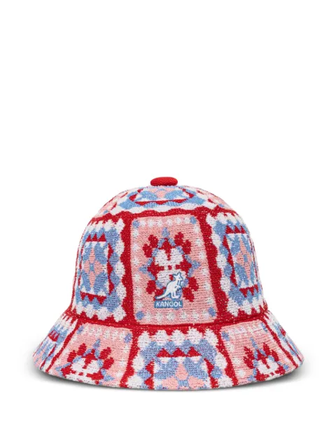 Kangol crochet-knit bucket hat Red K3606SM615