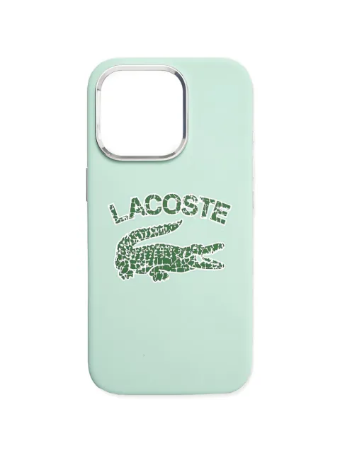 Lacoste logo graphic phone case Green LCHMP16LUCRA