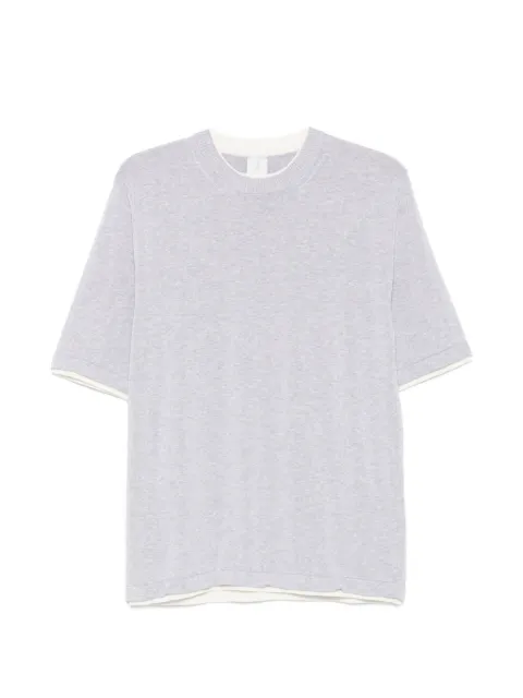 Eleventy layered-detail T-shirt Grey M76MAGM31MAG0M015