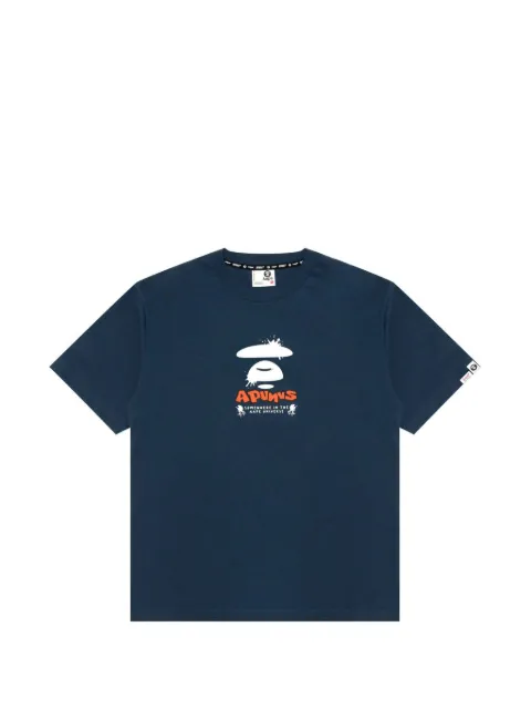 AAPE BY *A BATHING APE® Moonface graphic T-shirt Blue AAPTEM1748XXP