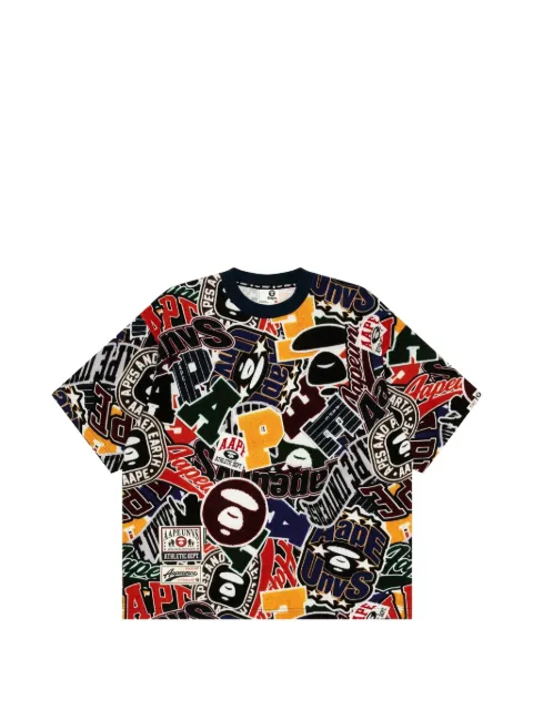 AAPE BY *A BATHING APE® graphic patterned T-shirt Black AAPTEM1481XXM