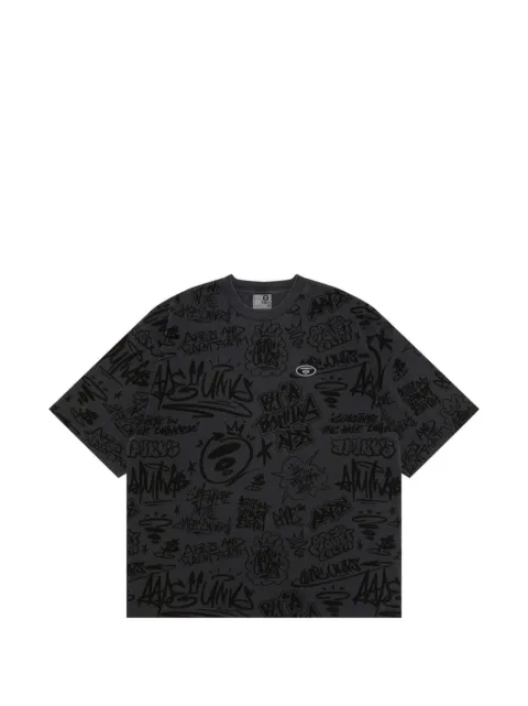 AAPE BY *A BATHING APE® graphic-print crew-neck T-shirt Neutrals AAPTEM1469XXM