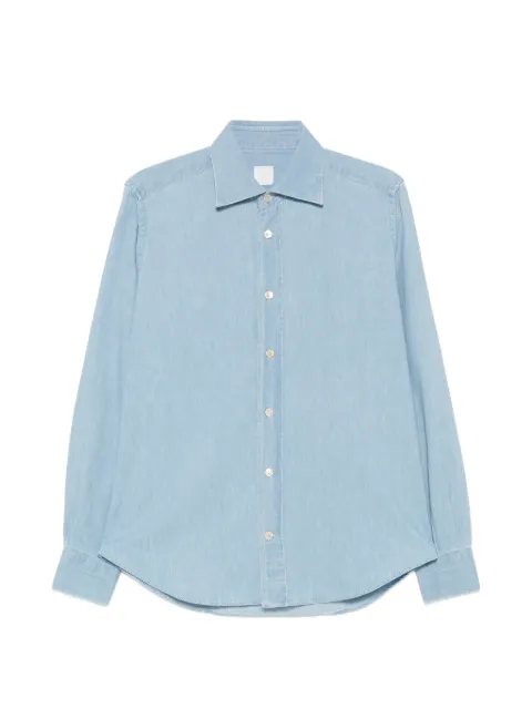 Eleventy long-sleeve shirt Blue M75CAMK08TES0M13108