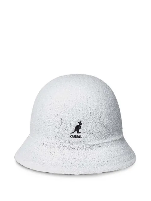 Kangol logo bucket hat White K3555