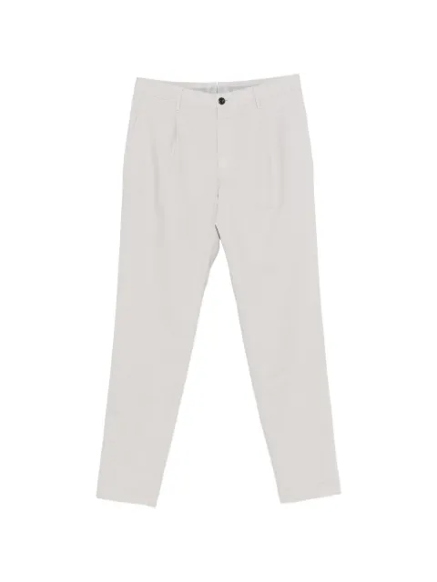 Incotex pleated cotton trousers Neutrals 11S1889871A