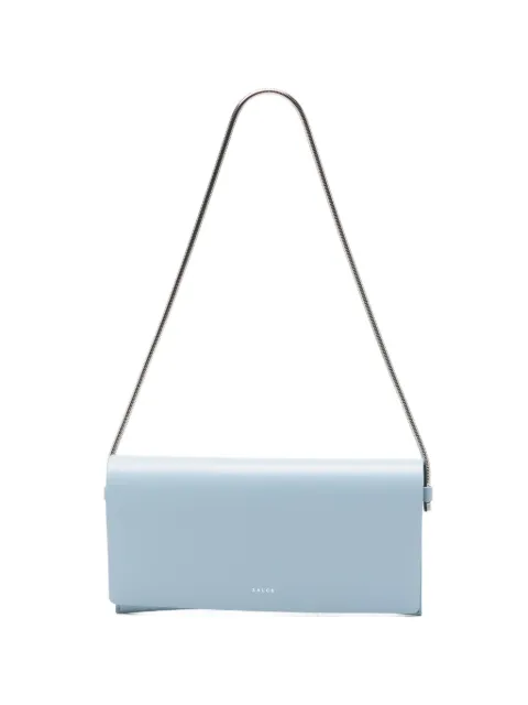 SALCE logo-detail clutch bag Blue S197ANOUKCHAIN