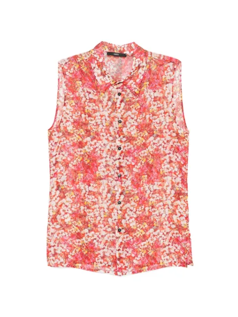 SAPIO floral-print sleeveless shirt Red SS26N16SMU