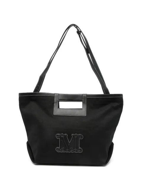 Max Mara logo-applique shoulder bag Black 2616511039600