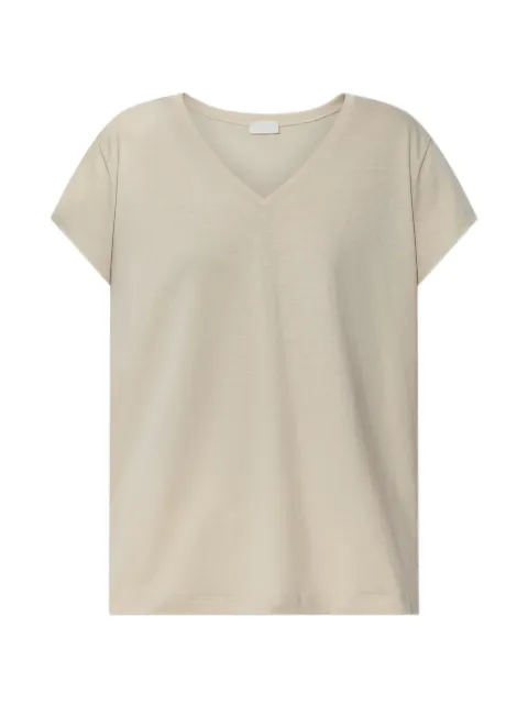Hanro V-neck T-shirt Neutrals 078256