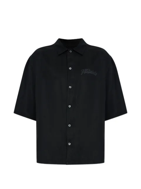 AllSaints logo shirt Black M116SE