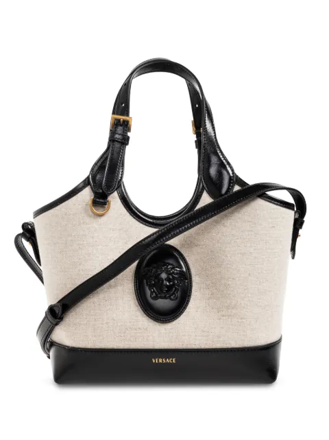 Versace Rivière small canvas tote Neutrals 10243241A17864
