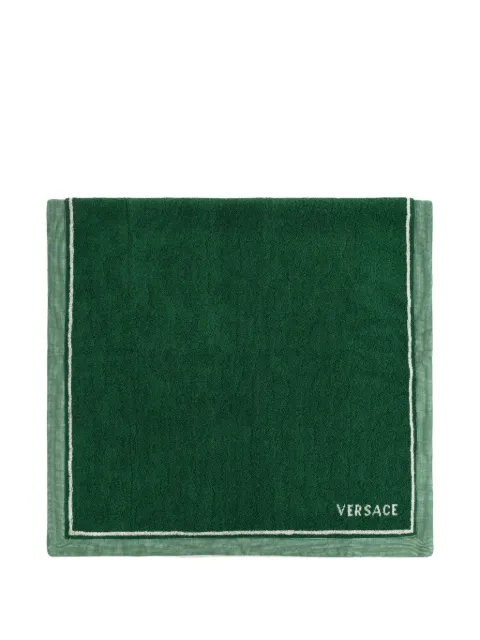 Versace Home Medusa-motif bath towel Green 10242141A17767