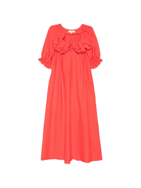 Stine Goya ruffled midi dress Red SGD2662507