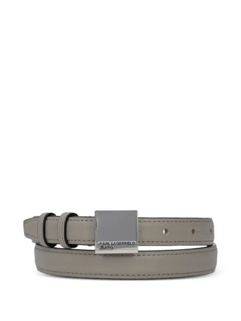 Karl Lagerfeld Jeans square buckle belt Grey A1W331251JH