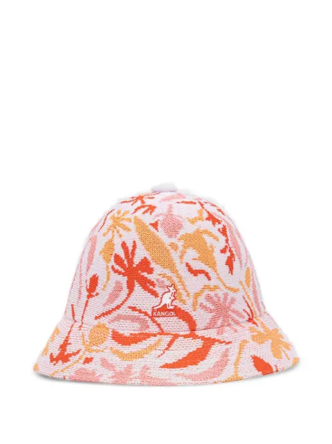 Kangol floral-intarsia bucket hat Pink K3613WF117