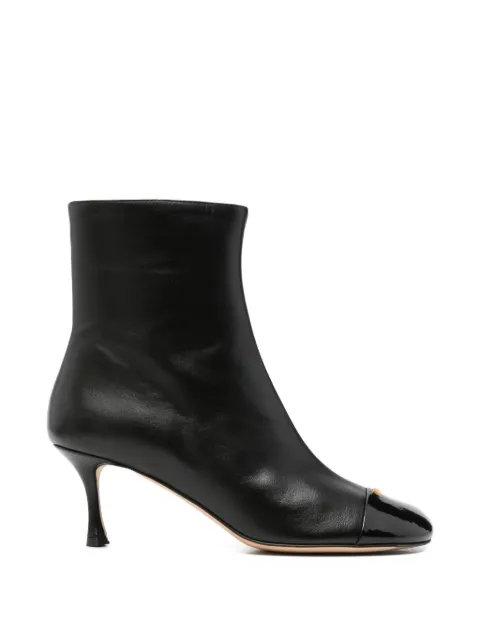 Nº21 cap-toe leather boots Black 25IGPBT001VTV