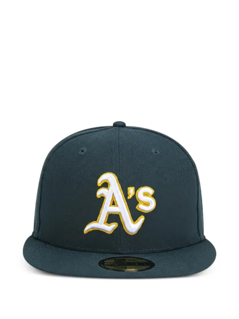 NEW ERA CAP 59FIFTY Athletics On Field embroidered-logo cap Green 70361053