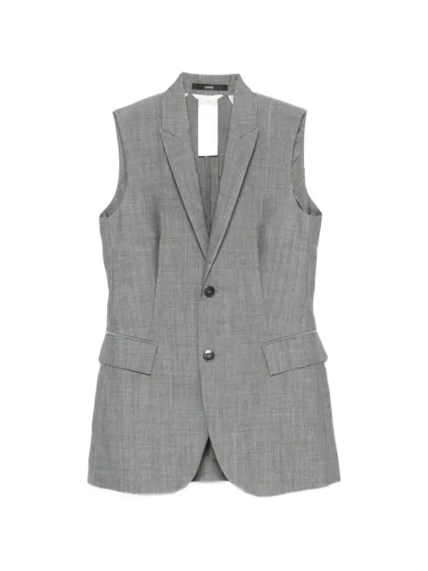 SAPIO sleeveless gilet Grey SS26N55LSM