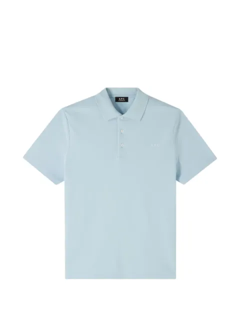 A.P.C. cotton polo shirt Blue COGWZH26342IATBLEUCLIEL