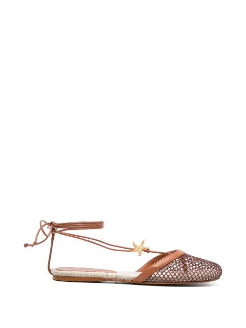 FARM Rio starfish lace-up sandals Brown 360388