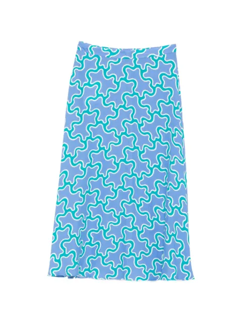 DVF Diane von Furstenberg Florencia midi skirt Blue DVFKL2S008