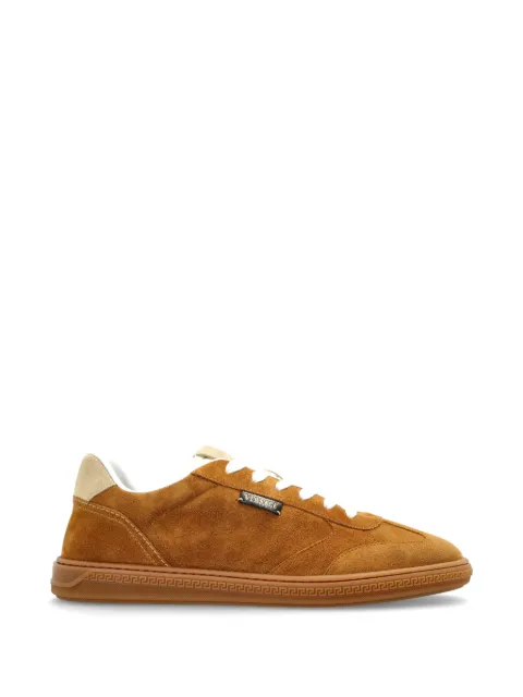 Versace Greca panelled sneakers Brown 10242051A17946