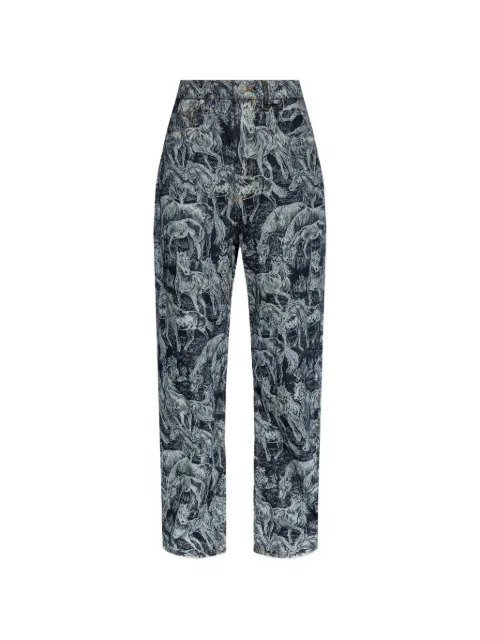 AllSaints Blake all-over printed jeans Blue W024EE