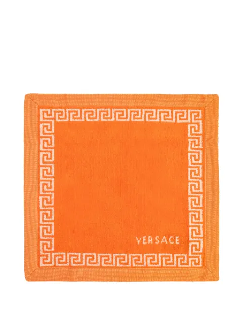 Versace Home logo-detail bath towel Orange 10246211A17767
