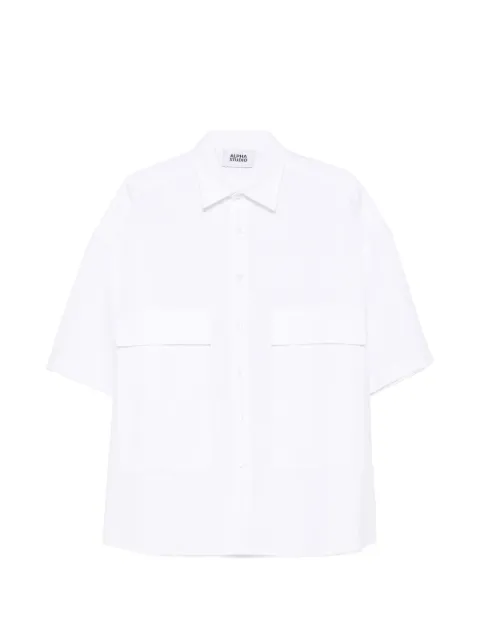 ALPHA STUDIO flap-pocket shirt White AU5381L