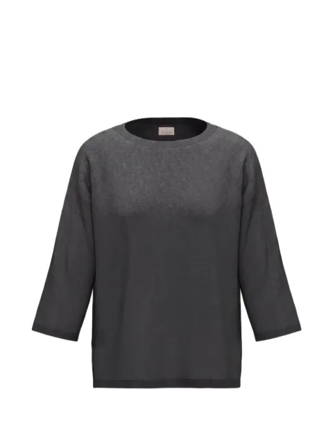 Marella three-quarter-sleeve crew neck top Grey 2615361251200013003