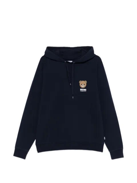 Moschino Bear-print hoodie Blue A17054409