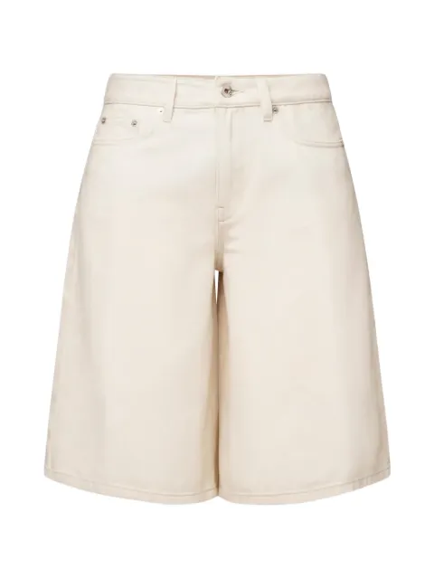 Drykorn None logo-patch denim shorts Neutrals 26015580788