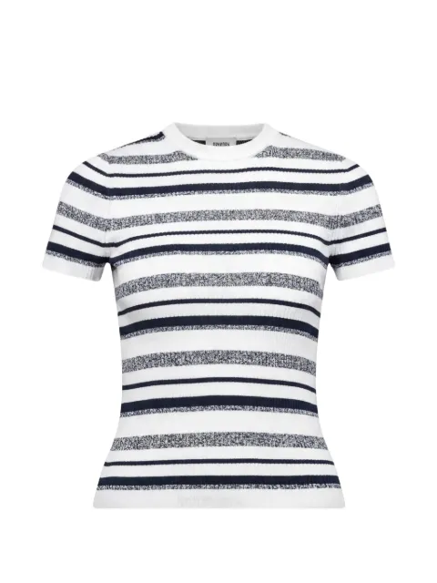 Drykorn Moglini striped knitted T-shirt Blue 42405488712