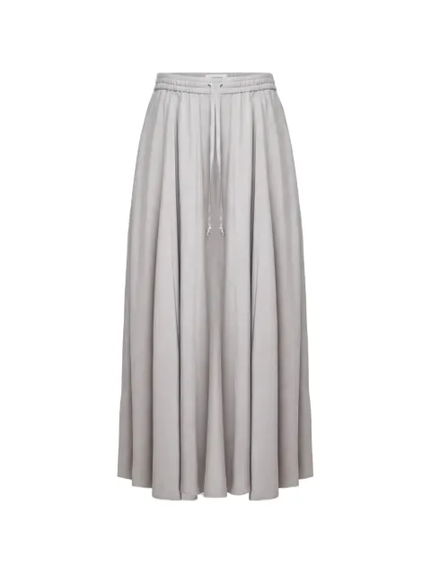 Drykorn Qerime drawstring-waist pleated maxi skirt Grey 12813266461