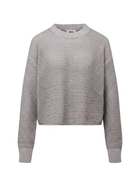 Drykorn open-knit drop-shoulder sweater Grey 42013888685