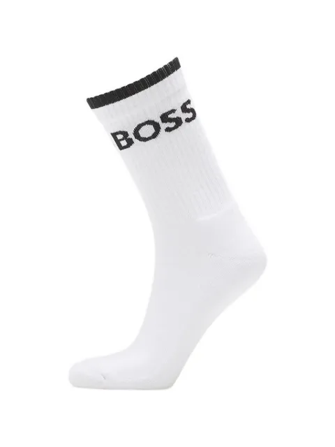 HUGO stripe-trim socks (set of six) White 50510168100