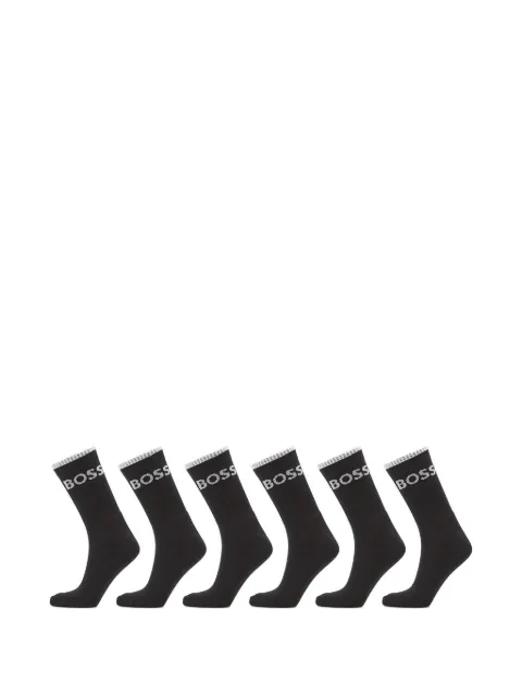 HUGO Strippe socks (set of six) Black 50510168001