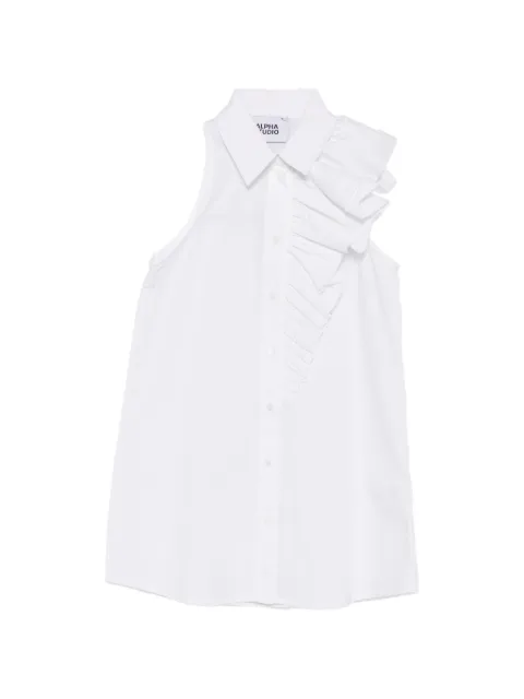 ALPHA STUDIO ruffled shirt White AD6462L