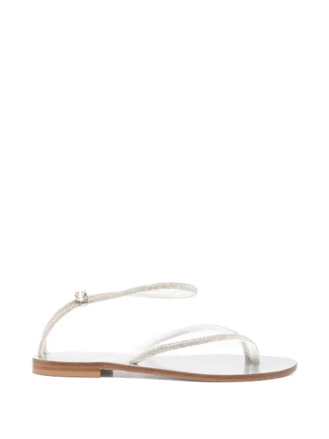 EDDI CUOMO glass-embellished sandals Silver T196TB