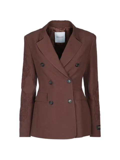 ERMANNO FIRENZE double-breasted blazer Brown D48EI011E32