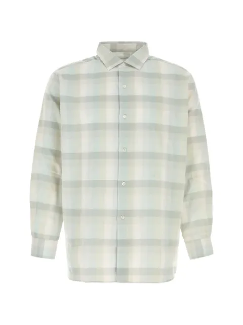 Nanamica regular collar striped shirt Neutrals S26SG059E