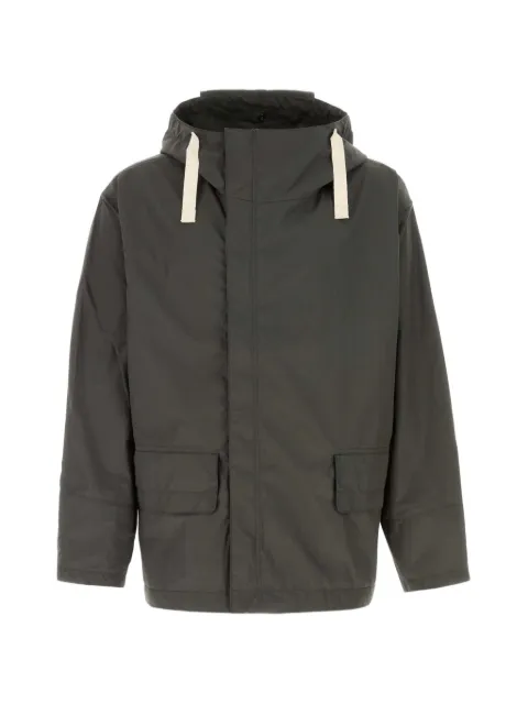 Nanamica drawstring-hooded flap-pocket jacket Grey S25FA012E