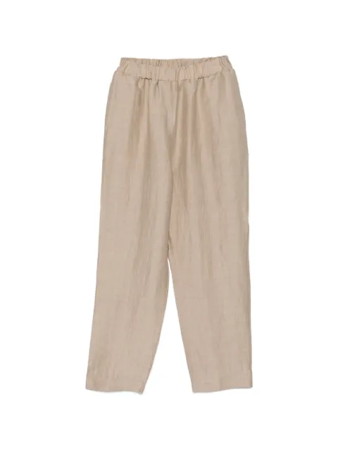 ALPHA STUDIO elasticated trousers Neutrals AD6612Q