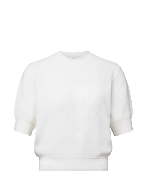 Drykorn fine-knit short-sleeve T-shirt White 42516988714
