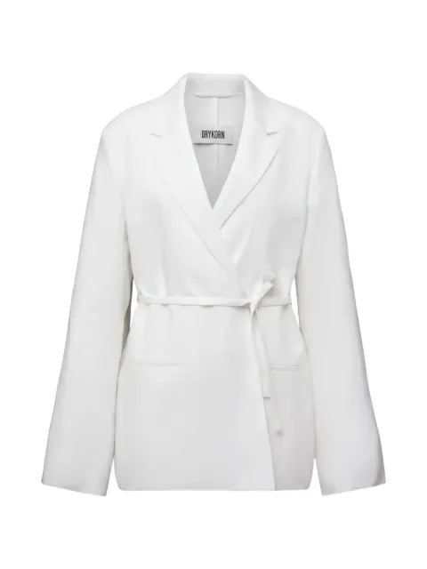 Drykorn Wincham belted wrap blazer White 12611582350